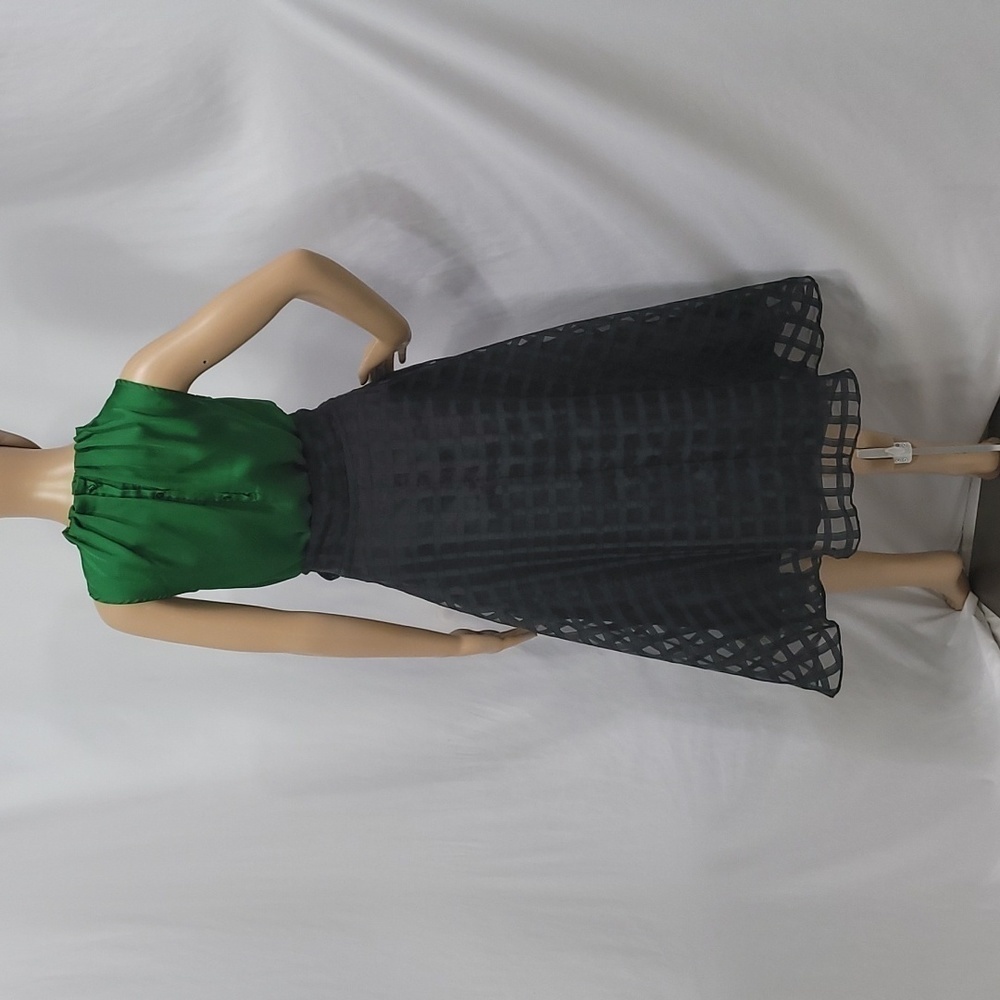 English Factory Red Plaid Organza Fit And Flare Holuday Skirt - Picture 6 of 15